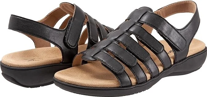 Trotters Tiki Women's Shoes Black : 5.5 M (B), Leather