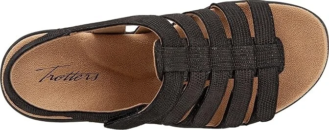 Trotters Tiki Women's Shoes Black Nubuck Leather : 10.5 N (AA), Suede/Leather - Image 2