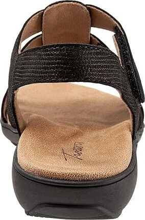 Trotters Tiki Women's Shoes Black Nubuck Leather : 10.5 N (AA), Suede/Leather - Image 4