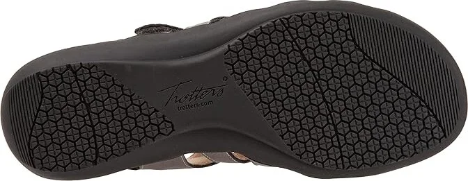 Trotters Tiki Women's Shoes Pewter Metallic : 6 M (B), Leather - Image 3