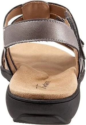 Trotters Tiki Women's Shoes Pewter Metallic : 6 M (B), Leather - Image 4