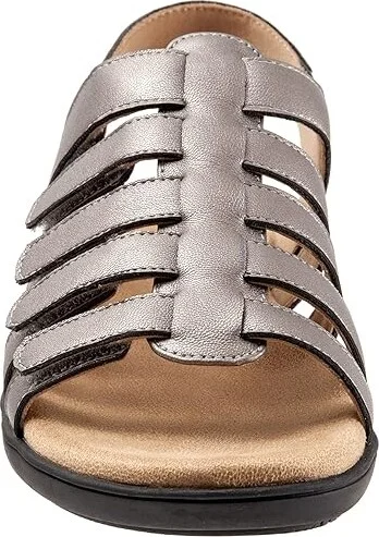Trotters Tiki Women's Shoes Pewter Metallic : 6 M (B), Leather - Image 5