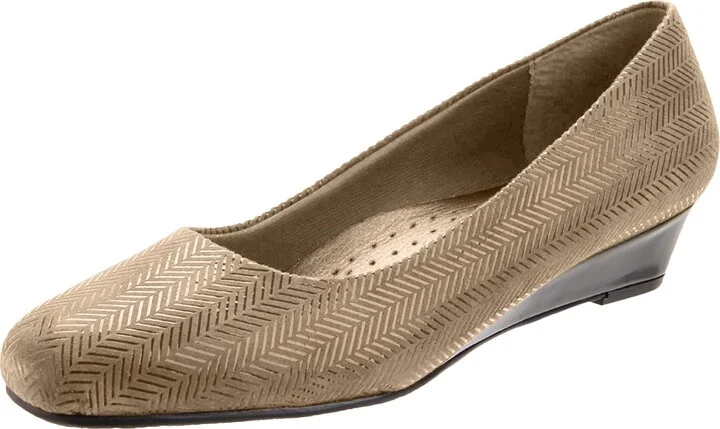 Taupe Suede Patent