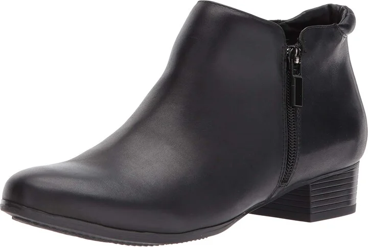 Black Smooth Leather