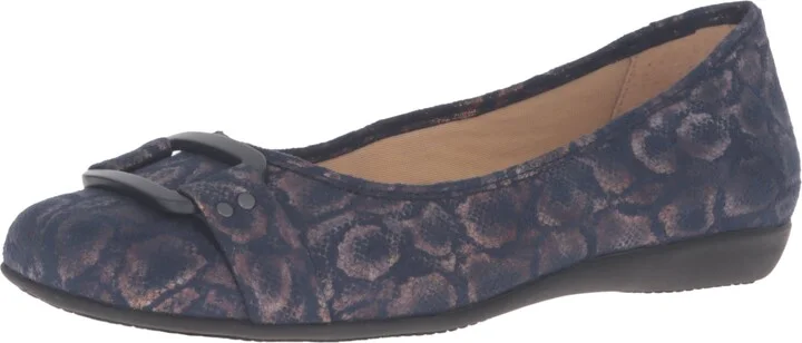 Navy Metallic Microfiber