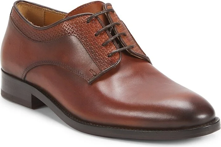 Troy Lace-Up Leather Oxfords - Image 2