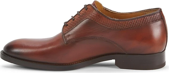 Troy Lace-Up Leather Oxfords - Image 4