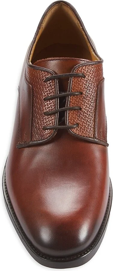 Troy Lace-Up Leather Oxfords - Image 5