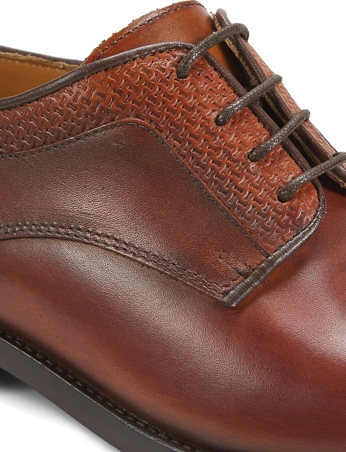 Troy Lace-Up Leather Oxfords - Image 6