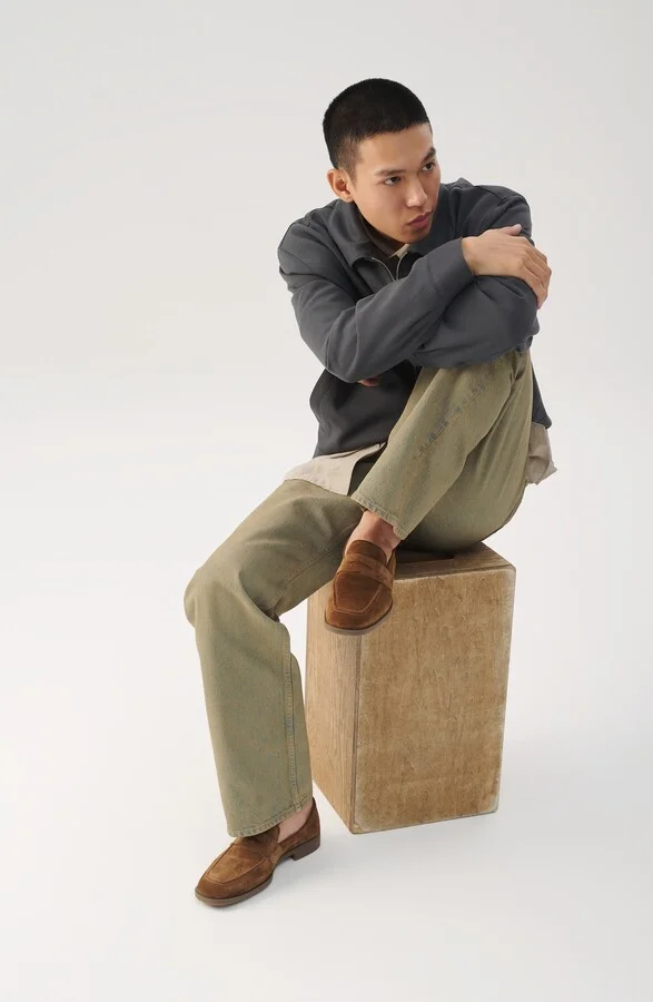 Troy Square Toe Suede Penny Loafer - Image 2