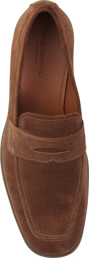 Troy Square Toe Suede Penny Loafer - Image 6