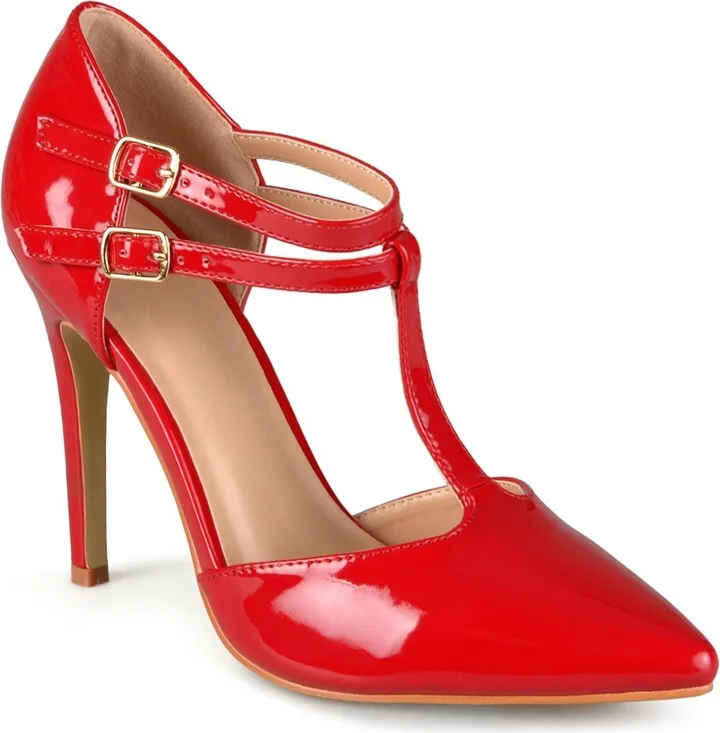 Tru Patent T-Strap Pump - Wide Width Available