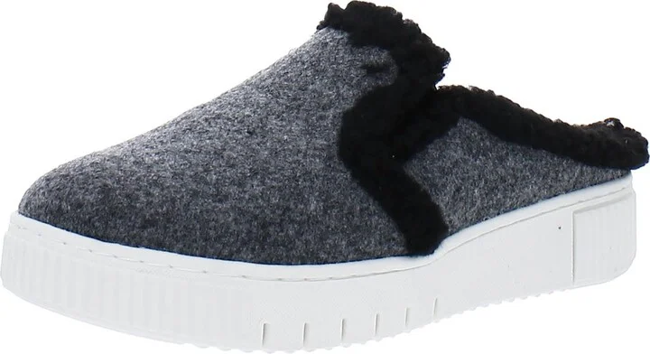 Truly-Cozy Womens Faux Fur Lined Slip On Mules
