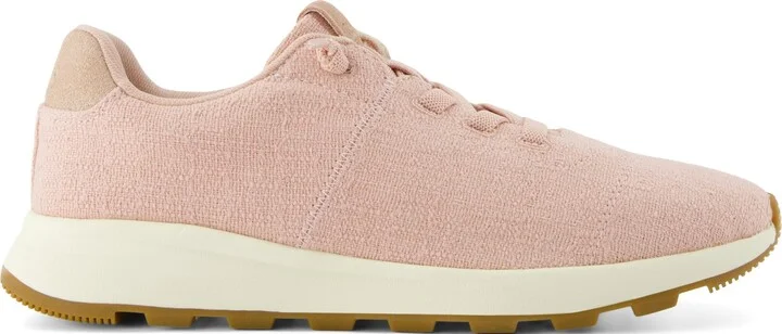 Trvl Lite Cabrillo Water Repellent Pale Rose Two Tone Slub And Metallic Suede Sneaker