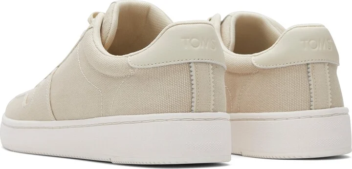 TRVL LITE Court Cream Canvas Sneaker - Image 3