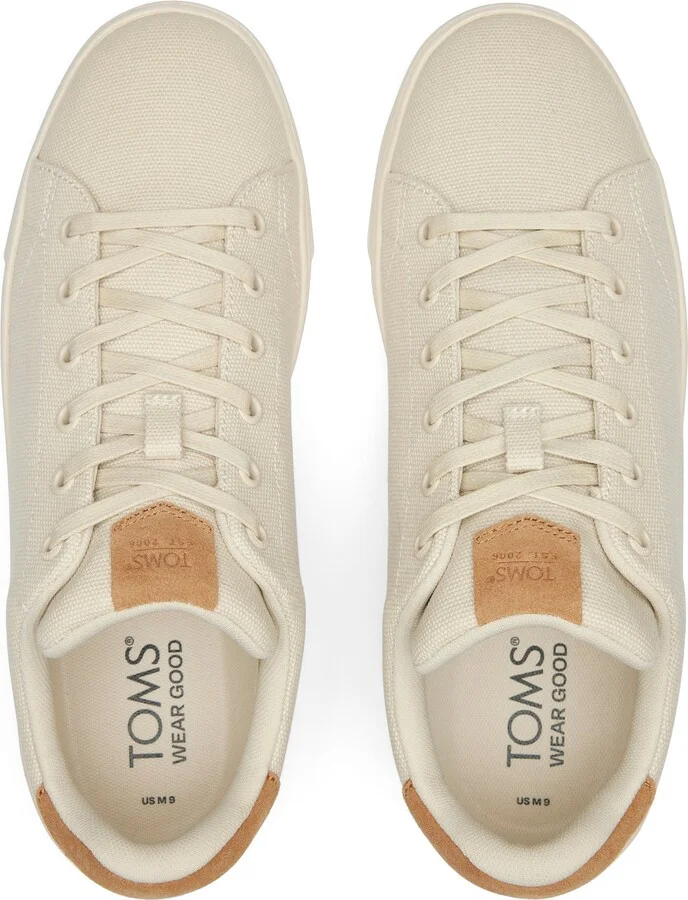 TRVL LITE Cream Suede Lace-Up Sneaker - Image 4