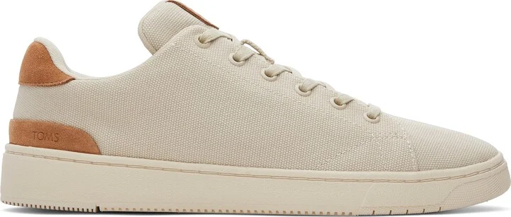TRVL LITE Cream Suede Lace-Up Sneaker