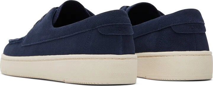 TRVL LITE London Navy Suede Loafer Slip On - Image 3