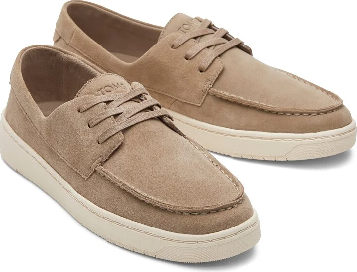 TRVL LITE London Taupe Suede Loafer Slip On - Image 3