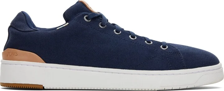 TRVL LITE Navy Canvas Lace-Up Sneaker