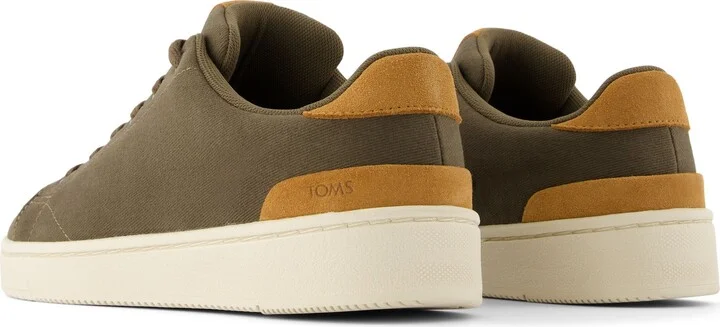 TRVL LITE Olive Recycled Cotton Sneaker - Image 3