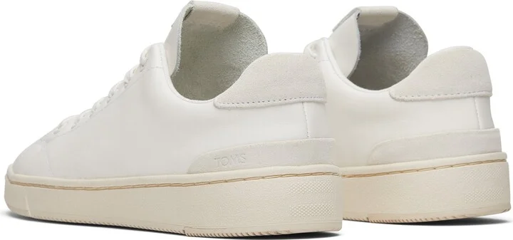 TRVL LITE Porcelain Leather Lace-Up Sneaker - Image 4