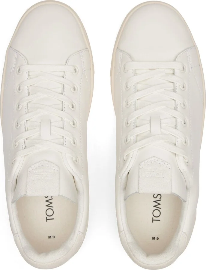 TRVL LITE Porcelain Leather Lace-Up Sneaker - Image 5
