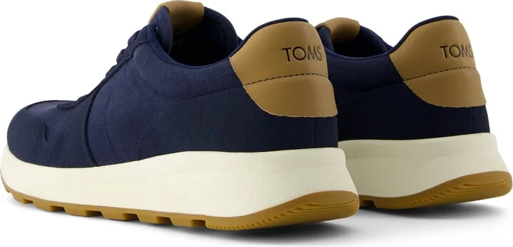 TRVL Lite Retro Runner Navy Water Repellent Sneaker - Image 4