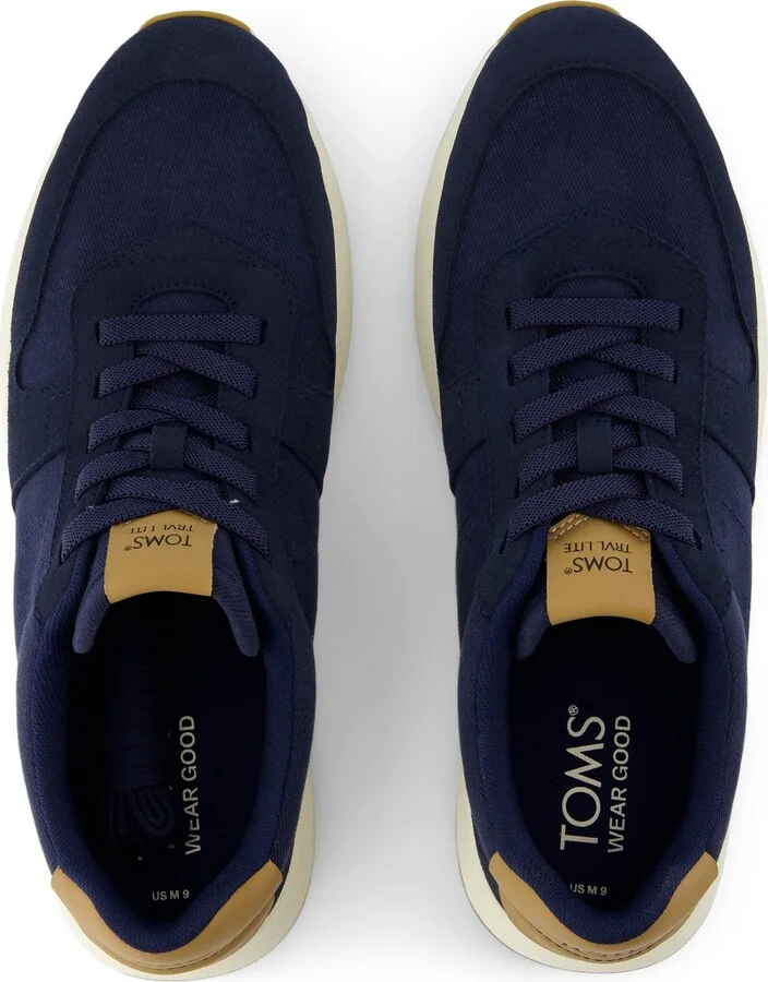 TRVL Lite Retro Runner Navy Water Repellent Sneaker - Image 5