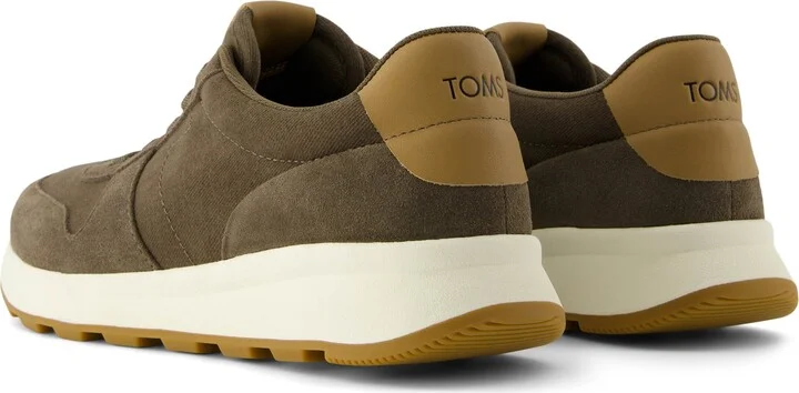 TRVL Lite Retro Runner Olive Water Repellent Sneaker - Image 3