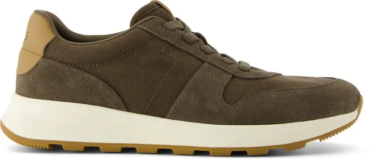 TRVL Lite Retro Runner Olive Water Repellent Sneaker
