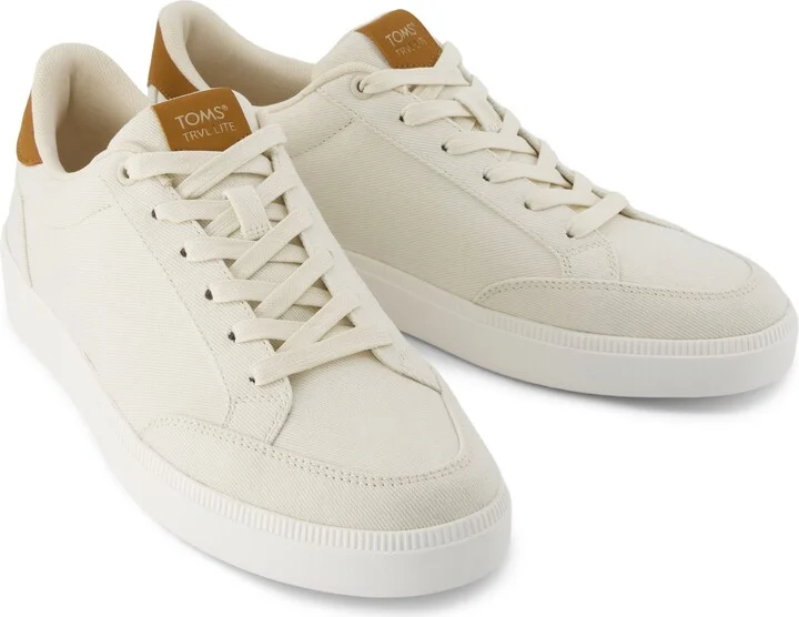 TRVL LITE Rio Beige Vintage Twill Sneaker - Image 4