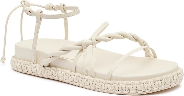 Tryphena Platform Twist Sandal In Colour Ivory Size 35 - Image 3