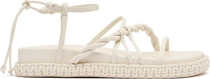 Tryphena Platform Twist Sandal In Colour Ivory Size 35