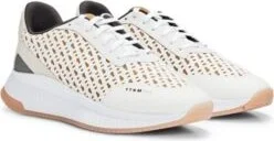 TTNM EVO monogram-mesh lace-up trainers with suede trims- White Men's Sneakers size 12