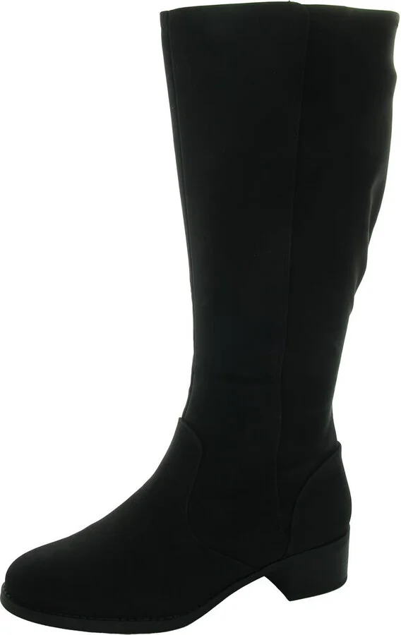 TUCKER Womens Zipper Synthetic Knee-High Boots