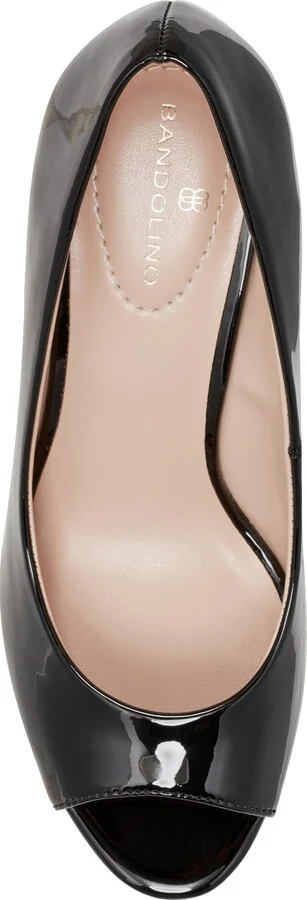 Tuff Love Peep Toe Patent Wedge Pump - Image 8