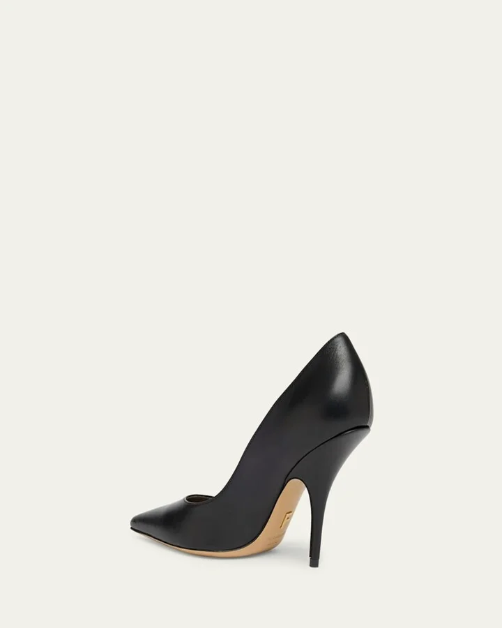 Tulip Leather Side Strap Pumps - Image 4