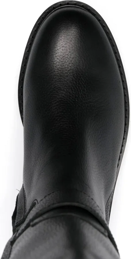 Tumbled leather boots - Image 4