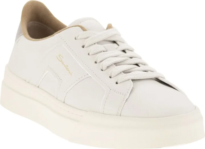 Tumbled Leather Double Buckle Trainer - Image 2