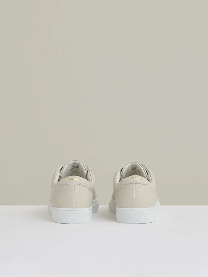 Tumbled-leather Low-top Trainers - Image 3