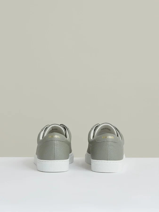 Tumbled-leather Low-top Trainers - Image 3