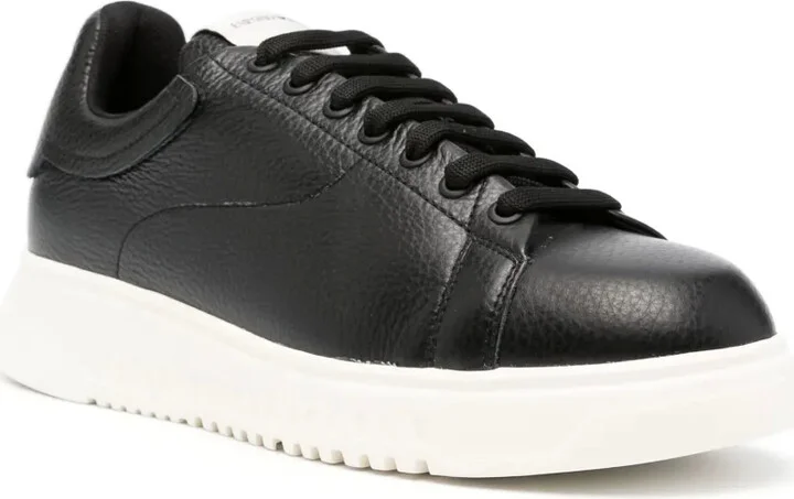 Tumbled leather sneakers - Image 2
