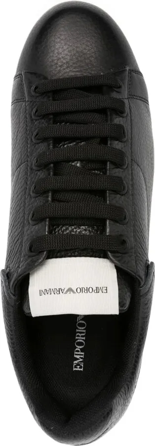 Tumbled leather sneakers - Image 4