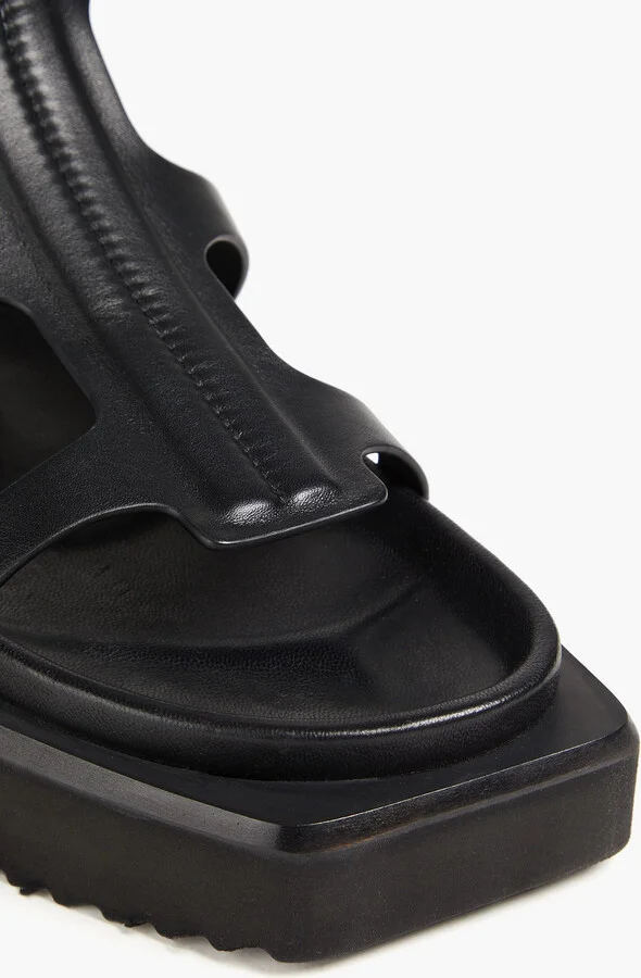 Turbo Cyclops leather platform sandals - Image 4