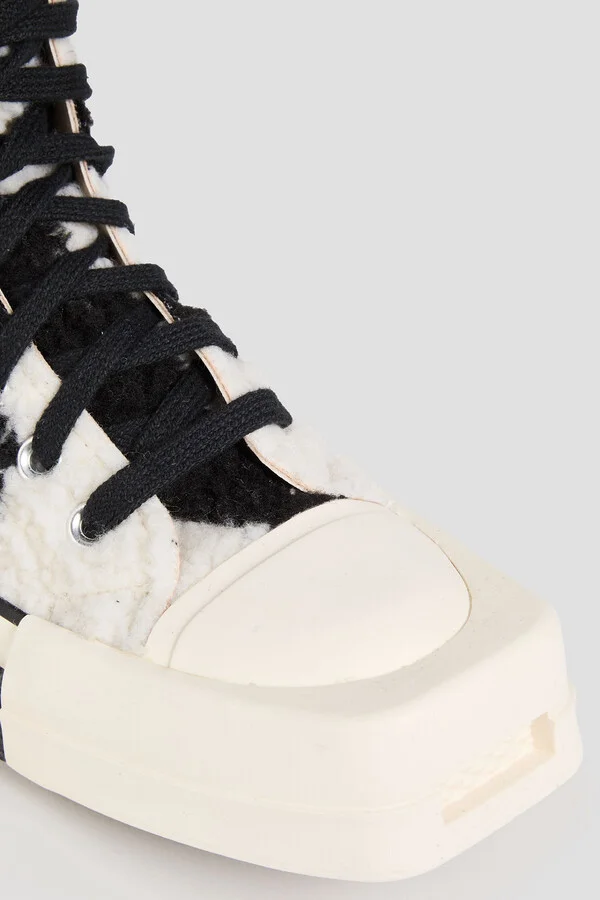 Turbodrk zebra-print faux fur high-top sneakers - Image 4