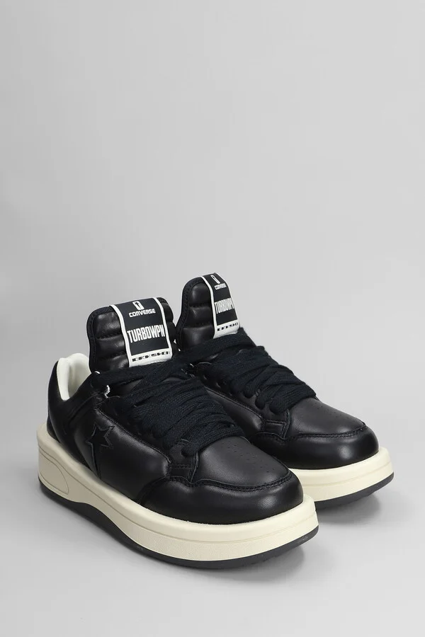 Turbowpn Ox Sneakers In Black Leather - Image 2
