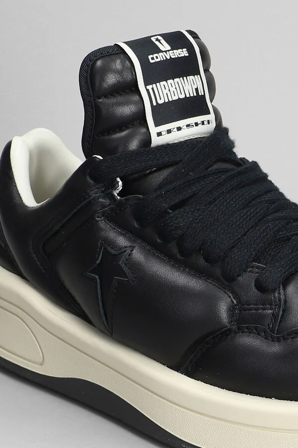 Turbowpn Ox Sneakers In Black Leather - Image 5