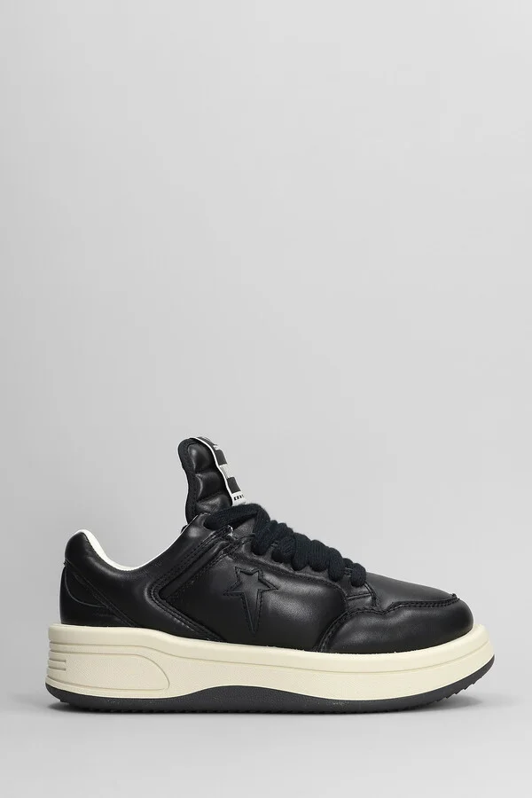 Turbowpn Ox Sneakers In Black Leather