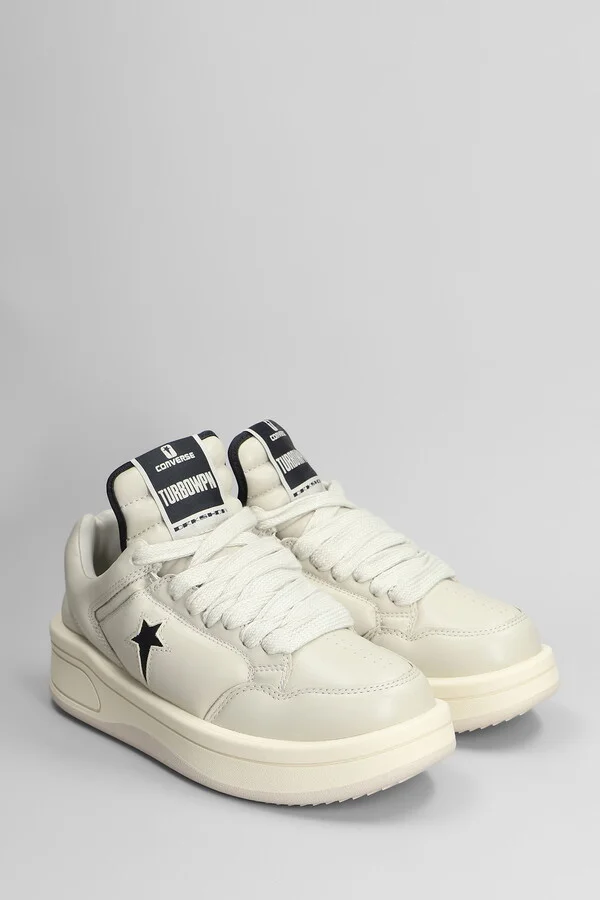 Turbowpn Ox Sneakers In Grey Leather - Image 2